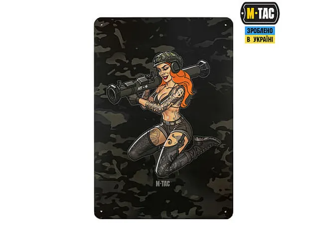 Панель M-Tac для нашивок Tactical girl AT-4 900x1300 Black MC Фото 2